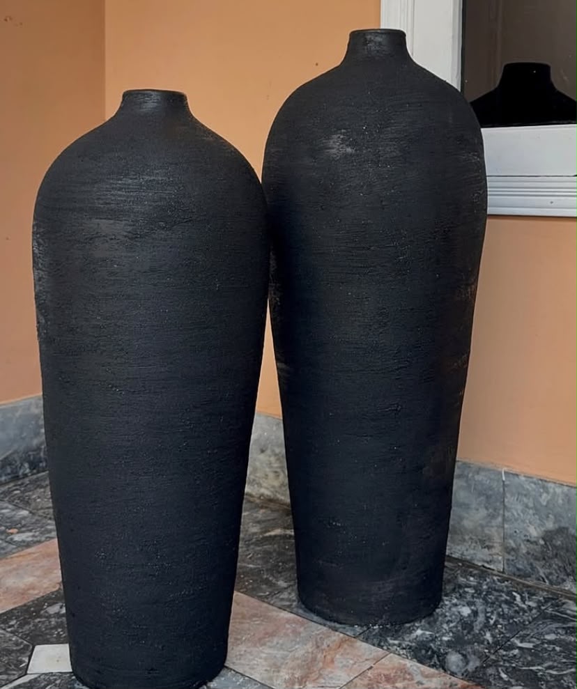 Modern Minimalist Decorative Floor Vases - For The Set Of 2 - 36" & 32"
