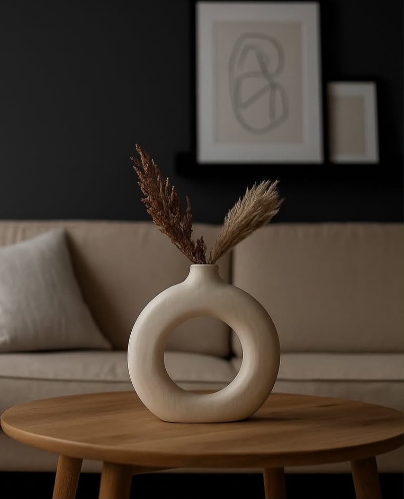 Modern Abstract Decorative Vase - 12 Inches