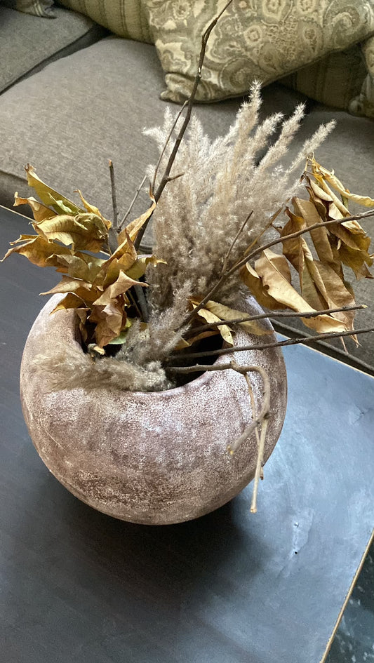 Textured Decorative Vase for Home Decor - 15 Inches