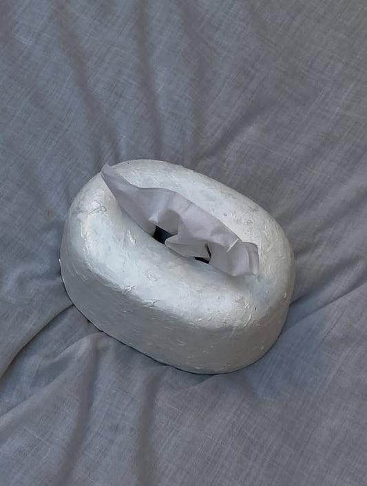 Modern White Ceramic Tissue Holder