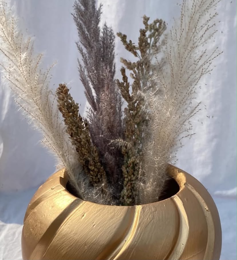 Luxury Textured Decorative Planter - For 12 Inches