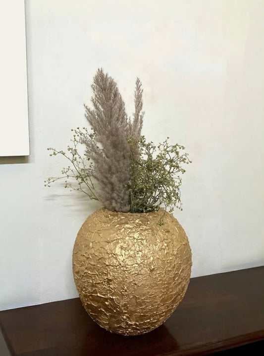 Textured Ceramic Vase - For 10 Inches