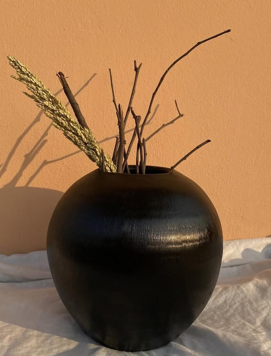 Modern Black Ceramic Vase