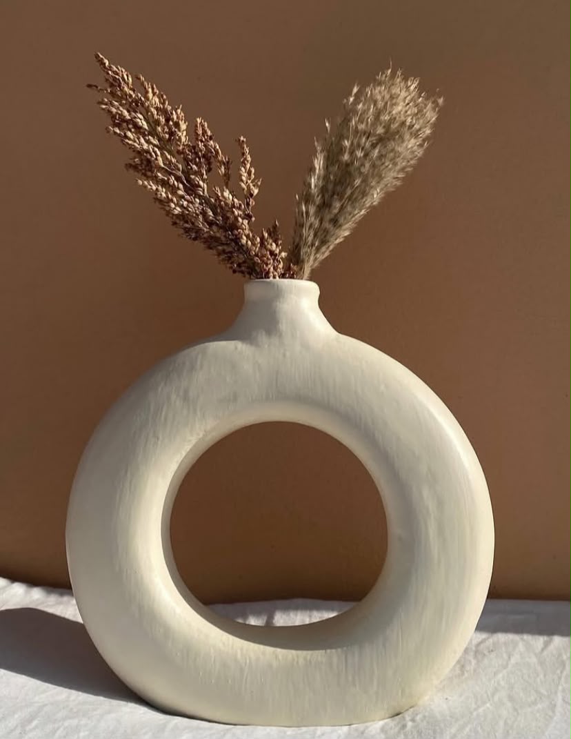 Modern Abstract Decorative Vase - 12 Inches